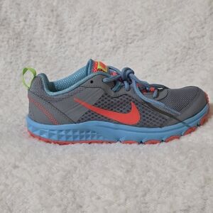 Nike- Gray and Blue Athletic Shoes